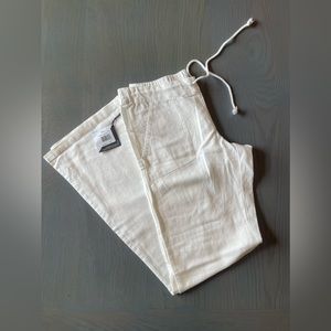White Volcom linen pants, small